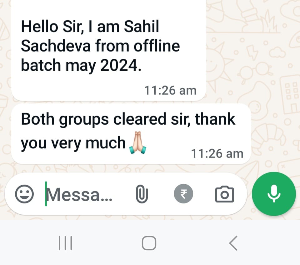 Student message