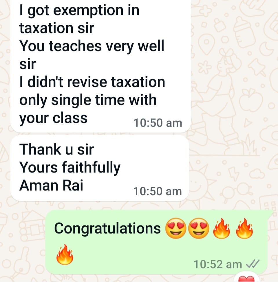 Student message