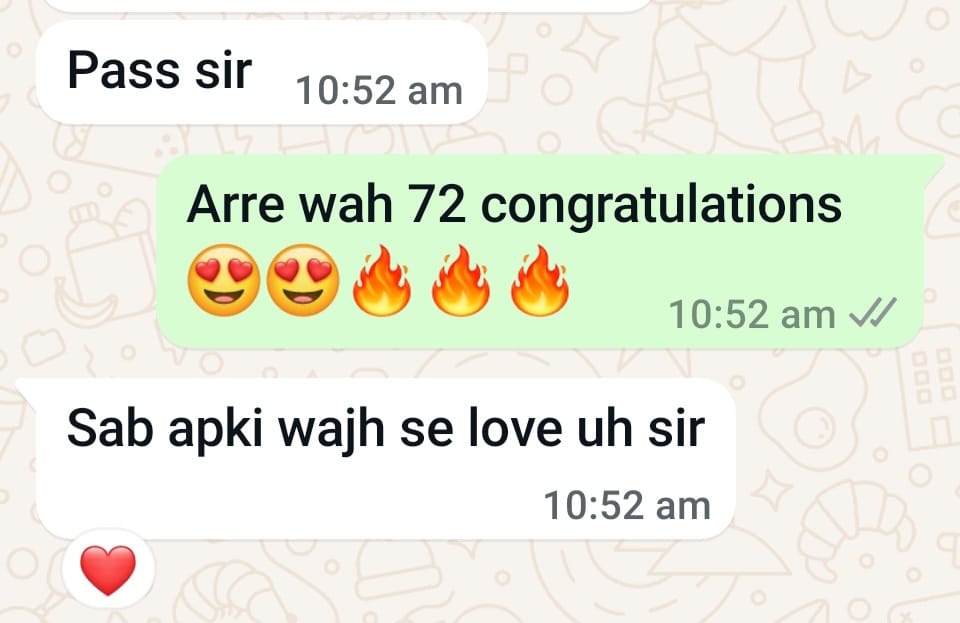 Student message