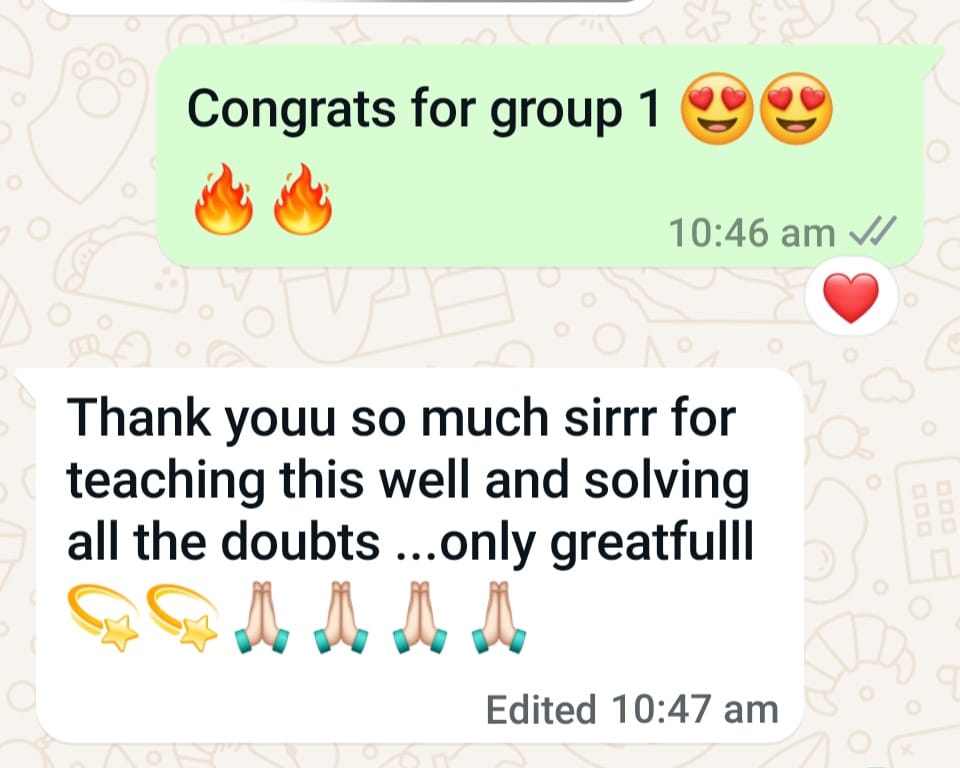 Student message