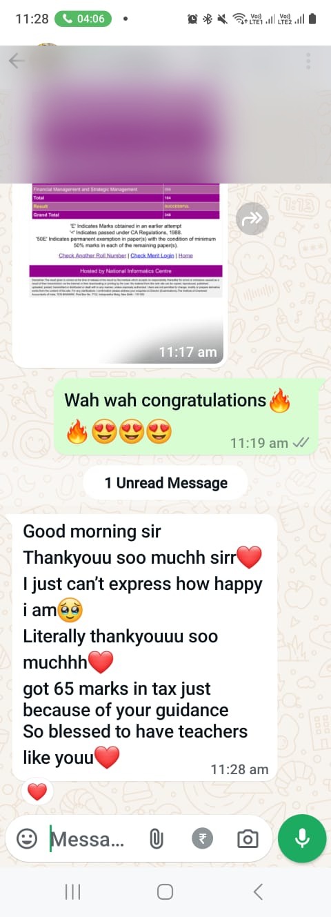 Student message