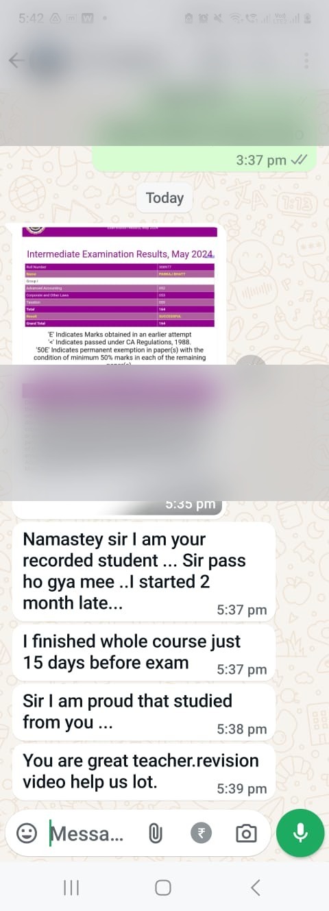 Student message