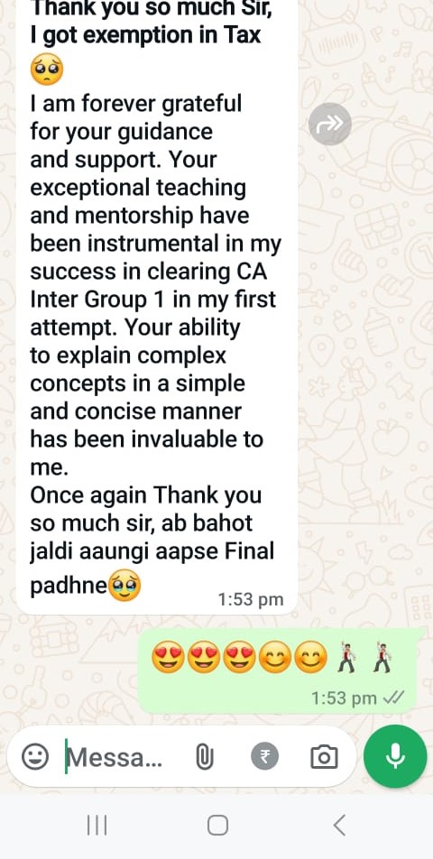 Student message