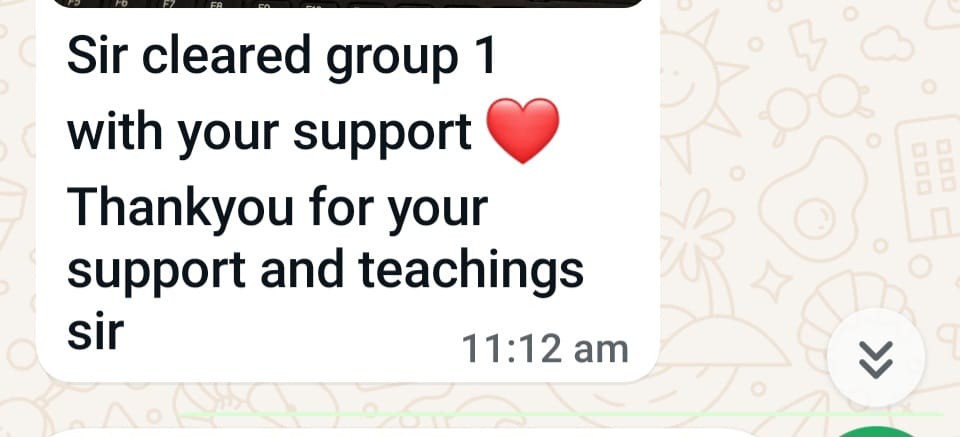 Student message