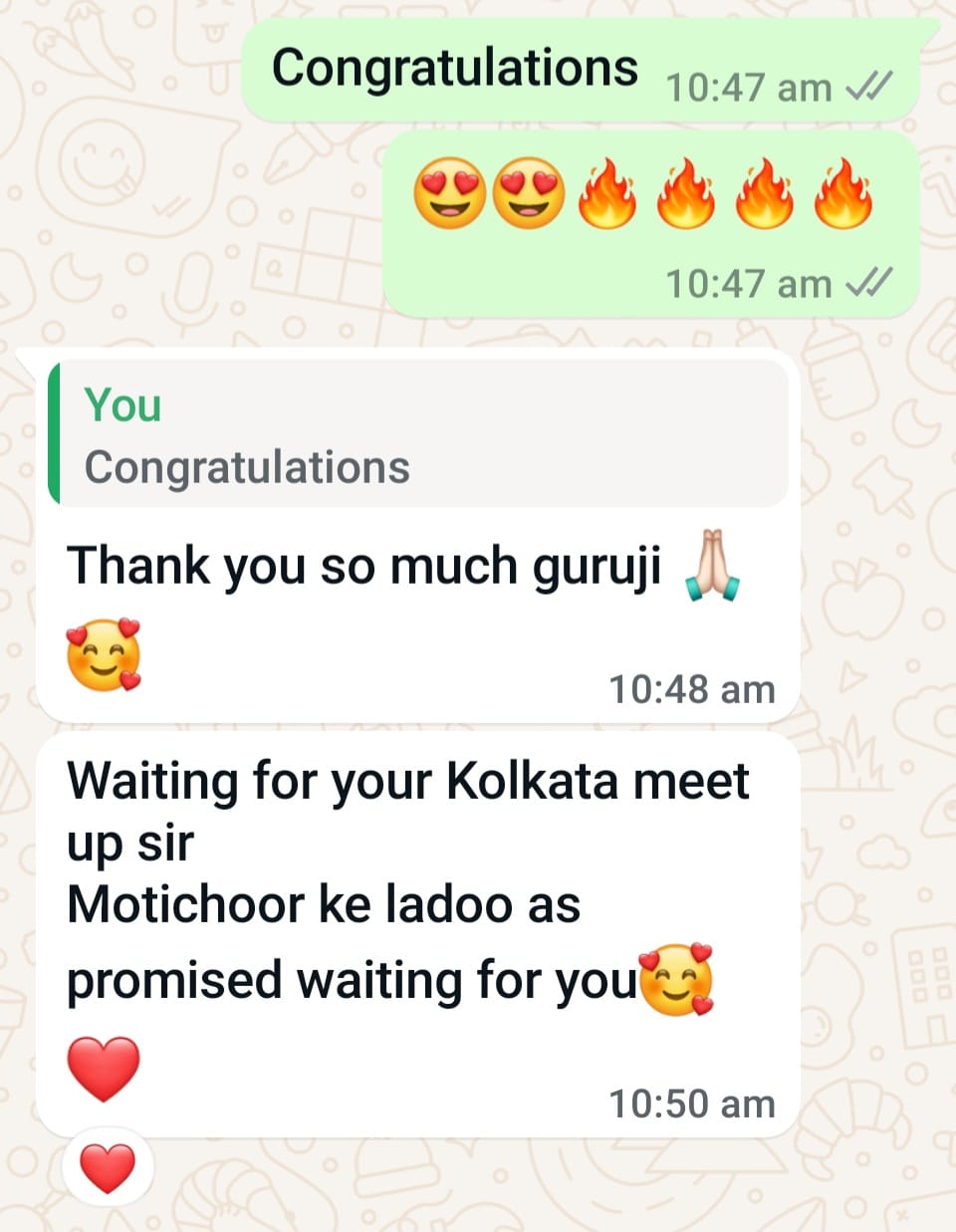 Student message