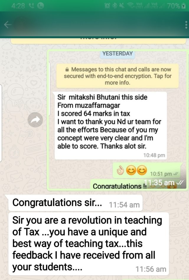 Student message