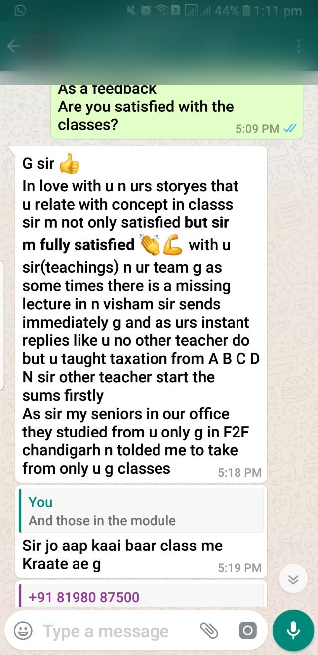 Student message