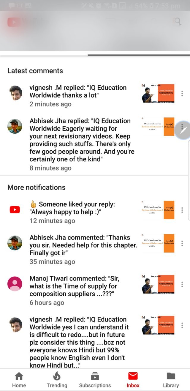 Student message