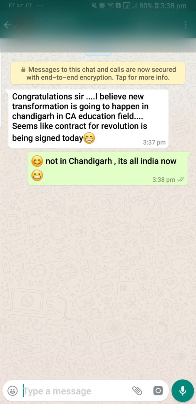 Student message