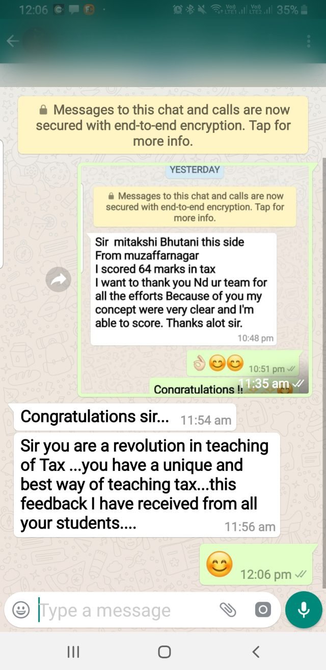 Student message
