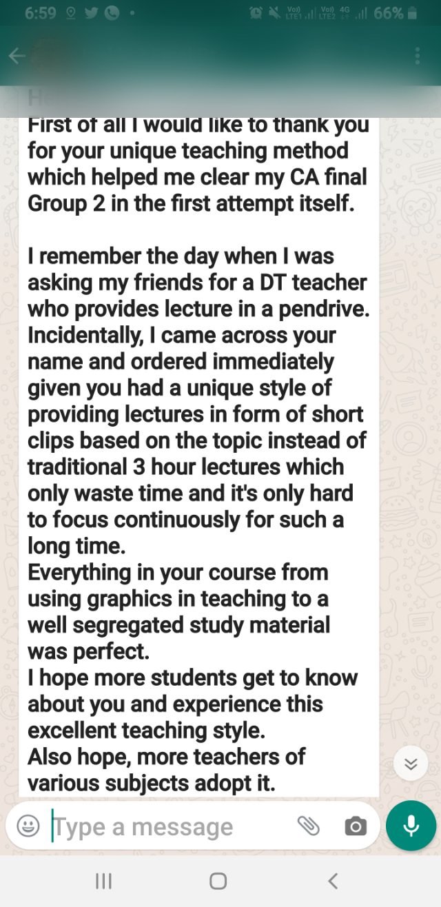 Student message