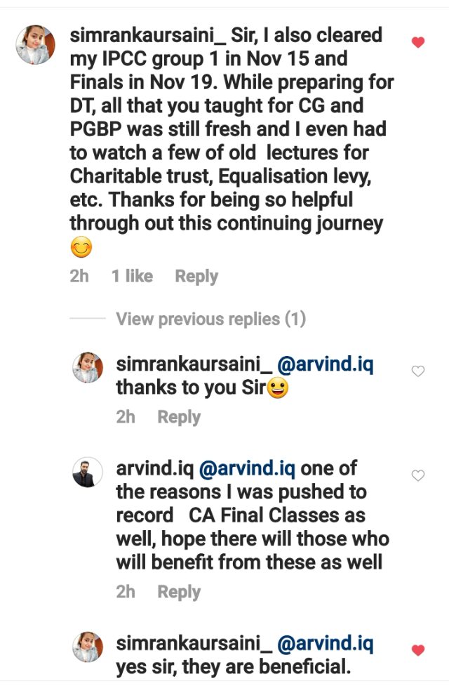 Student message