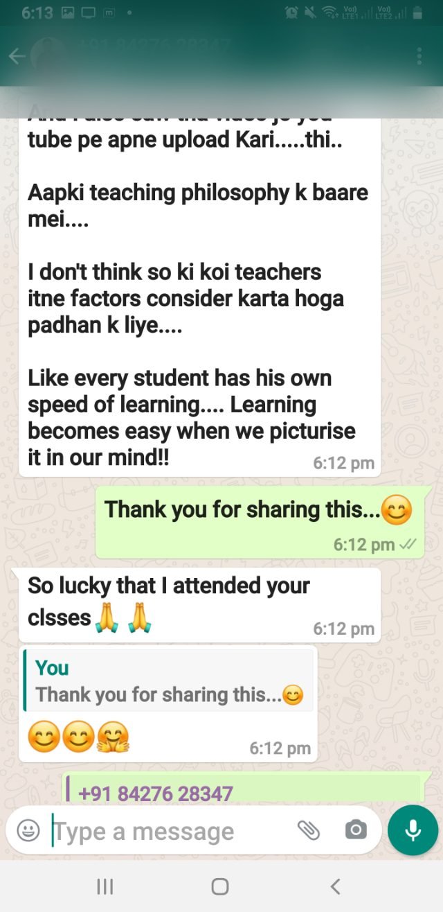 Student message