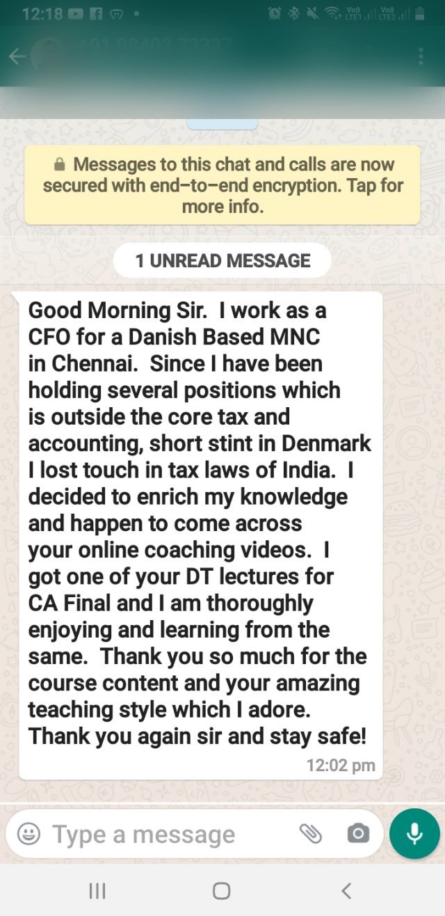Student message