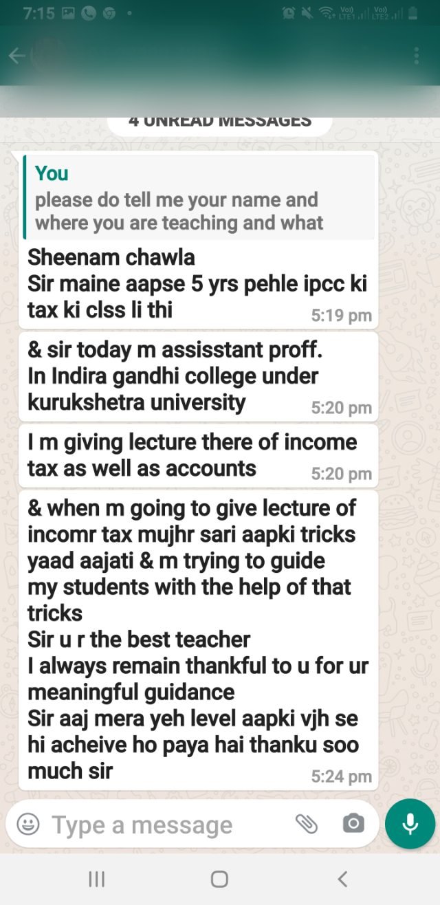 Student message